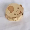 Scatola di denti all'ingrosso per bambini Salva latte denti Ragazzi / ragazze Immagine Scatole di stoccaggio in legno Regalo creativo per bambini Kit da viaggio versione inglese 2 stili