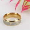 Stainless Steel Christian Jesus Ring Gold Rings Tail Finger Rings for Women Men Fashion Jewelry