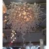 Лучшее качество Рука выдувных Белого муранского стекло Люстра Light Villa Living Room Decor висячей Современное искусство белого стекло LED Люстра