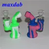 Mini silicone Bongs hookah Original Oil Rig Dabs small Hookahs silicon Water Pipes Rigs Bong