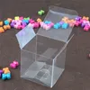 8 Tamanho quadrado Plastic Clear Caixas de PVC Caixa de presente à prova d'água transparente Caixa de embalagem de transporte para jóias LZ07439263941