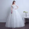 Campione reale Formato personalizzato 2018 Abito da sposa semplice Scollo a barchetta Abiti da sposa Vestido De Noiva Brautkleid Robe De Mariage Gelinlik