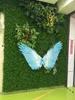 Wreaths Artificial Green plants wall Plastic fake lawn stage backdrop decorative factory wholsale artificial flower wedding arrangement