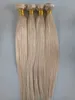 Braziliaanse menselijke maagd remstraight haar inslag blonde onbewerkte baby zachte dubbele bundel extensions 100g / bundel product