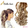 Bella Hair Remy synthetische handgemachte Pferdeschwanz-Haarverlängerungen Körperwelle 20 Zoll Farbe 1b468162730336061399j27 613 Julienchina