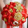 Wedding supplies, golden romance, bride holding bouquet