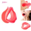 Caoutchouc de silicone bouche visage plus mince lèvre muscle tenseur Anti-rides bouche muscle tenseur Anti-âge rides menton masseur