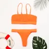 Kvinnor Sexig smockad bikini baddräkt badkläder bralte strandkläder brasilianska biquinis maillot de bikini set