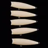 POPPER BLANC BLANCHE PISCINE PÊCHE LURE DE PÊCHE DE PÊCHE 9.6G / 9CM 6.5G / 7,5 cm 9.6g / 8.5cm Baits en plastique peint bricolage