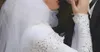 Muzułmańskie suknie ślubne 2018 High Collar z długim rękawem Koronki Aplikacje Kaplica Pociąg Suknie Ślubne Custom Made z China EN12262