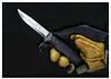 New Survival Straight Knife 12CR27 Satin Blade Rubber Handle Diving knife Outdoor Gear With ABS K Sheath