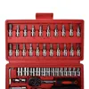 46-teiliges 14-Zoll-Steckschlüssel-Set, Auto-Reparatur-Werkzeug, Ratschen-Set, Drehmomentschlüssel-Kombination, Bit, Schlüssel, Chrom-Vanadium-Kombination. 8296833