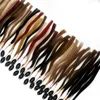 TABLEAU DES BAGUES DE COULEUR 100% cheveux humains pour les extensions de cheveux 46 couleurs différentes avec couleur ombrée Mélanger la couleur