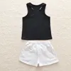 Baby Mädchen Kleidung Set Sommer Säugling Baby Kleidung Sport Schöne Kleinkind Kinder Einhorn Weste + Schleife Pailletten Shorts Reine Baumwolle anzug Kinder Kleidung