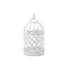 Hollow Candle Holder Metal White Tealight Candlestick Hollow Flower Pattern Birdcage Candlestick Christmas Fairy Wedding Party Decoration