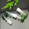 Adaptador de vidro de cogumelo de cor Vidro Bongs Burner Oil Burner Tubos de água Fumar Rigs Fread