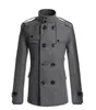Manteau en laine pour hommes veste d'hiver homme longue Section pardessus Trench-Coat mode décontracté hiver Parka Puimentiua FF