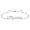 Name Bracelets for Women 18k Gold plated Stainless Steel Bracelets Letter Name "Elizabeth" Charm Personalized Custom for Valentine's Day Gift