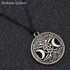 Moda Lychee Vintage Potrójny Księżyc Goddess Drzewo Życia Naszyjnik Wiccan Pentagram Supernatural Amulet