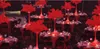 Pennacchio di piume di struzzo nero per centrotavola di nozze Piume di Natale Decorazione della tavola festiva per la casa Decorazione per feste DHL