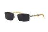 lunettes de soleil en bambou sans monture hommes lunettes de soleil en bois femmes hommes mode sport lunettes en corne de buffle miroir lunettes de soleil en bois originales ocu256s