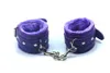 1 pair Plush Handcuffs Sex Toys Leather With Chain SM Appliances Handcuffs RPG Beauty And Beast Women bdsm Bondage Erotic Toys