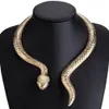 Chic Gold Silver Torques for Women Fashion Serpent Halsband Jubileums Presentkurva Justerbar Choker Halsband Party Jewelry2829138