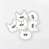 Card Stud Orecchino Espositore per gioielli Stand Organizzatore Supporto Appendiabiti Banco vetrina Fai da te Prezzi Etichetta Etichette carft paper cat design