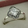 925 prata esterlina cristalizada floral fantasia com pedras claras anel ajuste p charme jóias noivado amantes do casamento anel de moda para mulheres 9589727