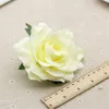 10cm silke blommande rosor konstgjord blomma huvud för bröllopsbil dekoration diy krans dekorativa 10st