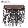 Beau Diva Deep Wave Bundles avec frontal Brésilien Human Hair 3 Packles avec fermeture 13x4 en dente