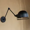 RH Loft E27 Lampa ścienna Ramię mechaniczne FRANCJA JEDNETE Lampa ścienna wspomniany Chowany Podwójny Vintage Wall Swing Arm