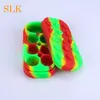 Non-stick 6+1 Stash box Silicone wax Container Large Lego Jar 420 holder dry herb tray for dab mat water bong