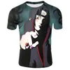 Nueva moda ropa de verano hombres camiseta de las mujeres Personajes de anime de anime Impresión 3D Dibujos animados Anime Cuello redondo Camiseta