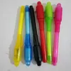 200st Magic 2 i 1 UV Light Combo Creative Stationery Invisible Ink Pen Populär slumpmässig färg