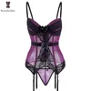 corset violet noir