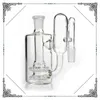 Capteurs de cendres déroulants Glass Recycler avec pomme de douche Capteur de cendres perc 14mm 18mm Capteurs de cendres déroulants en verre pour accessoires de bongs en verre