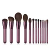 Spazzole di trucco set 12-Pieces Fondazione profilo di Concealer Blush dell'ombretto del labbro del sopracciglio di capelli sintetici (lilla) spedizione gratuita