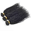 Mongoolse maagdelijke haarextensions bundels met 4x4 kanten sluiting 4Pieces/veel kinky krullende 8a groothandel menselijk haar met sluiting babyhaar