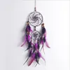 El yapımı Moda Tasarım 4 Daire ile Dream Catcher tüy duvar asılı Dekor Odası Craft süsleme dreamcatcher Yılbaşı Hediyeleri GA135