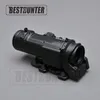 Tactical Rifle Scope Quick Detachable 1X-4X Adjustable Dual Role Sight Red and Green Optic Hunting Scope