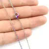 1.6mm Rainbow Color Chain Necklace 18" Stainless Steel Chain 18inch 20inch 24inch 28inch