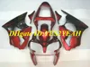 Motorrad-Verkleidungsset für KAWASAKI Ninja ZX6R 636 00 01 02 ZX 6R 2000 2001 2002 ABS rot schwarz Verkleidungsset + Geschenke KH04