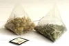 5,5 * 7 cm Biodegradabile Piramide non tessuta Filtri per bustine di tè Bustina di tè in nylon Corda singola con etichetta Bustine di tè vuote trasparenti 1000 PZ