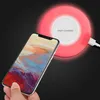 Kabelloses Ladegerät Qi Ultra-Slim-Schnelllade-Pad mit atmungsaktivem LED-Licht für iPhone X iPhone 8 Samsung Galaxy S9 S9 Plus mit Paket