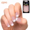 24 sztuk Pre Design Fake Nails Francuski fałszywy paznokcie Piękne wskazówki do paznokci do paznokci Moda Paznokcie Darmowy klej