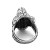 Норвежский викинговый человек кольцо кольца из нержавеющей стали винтажные черепа животные кельтские байкеры кольца 843b6317947