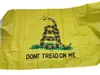 Outdoor Stardard 3x5 Feet Dont Tread on Me Gadsden Flag Yellow Boat Bike GROMET Vlaggen Banner State Snake Woondecoratie 150x90cm