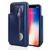 Nuova custodia per telefono cellulare multifunzione con cerniera per iPhone XS Max cover posteriore in pelle per iPhone x/xs max xr 8 7 6.