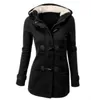 뜨거운 판매 여성 자켓 의류 새로운 겨울 7 색 겉옷 코트 두꺼운 여자 의류 두건을 씌운 플러스 사이즈 레이디 의류